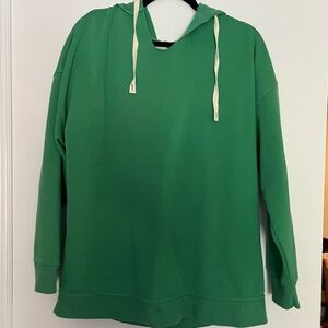 Universal Thread Green Hoodie with Cream Drawstrings